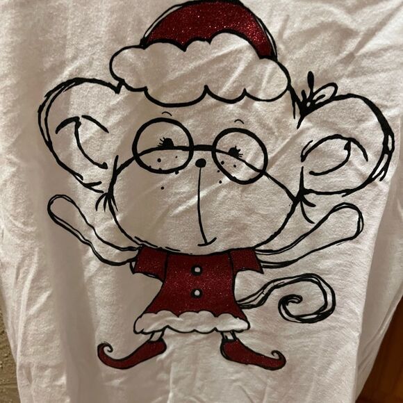 Copper Key juniors medium glitter Christmas top - Picture 5 of 5